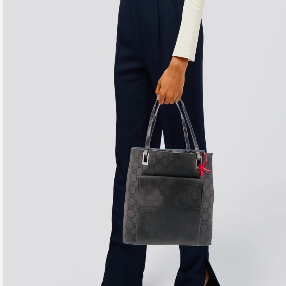 Gucci Black Monogram Tote - Picture 4 of 15